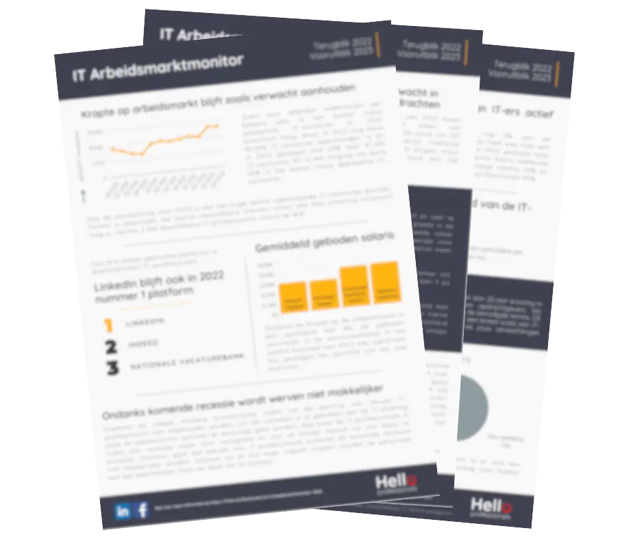 IT arbeidsmarktmonitor inzicht IT-vacatures voor IT-detacheren